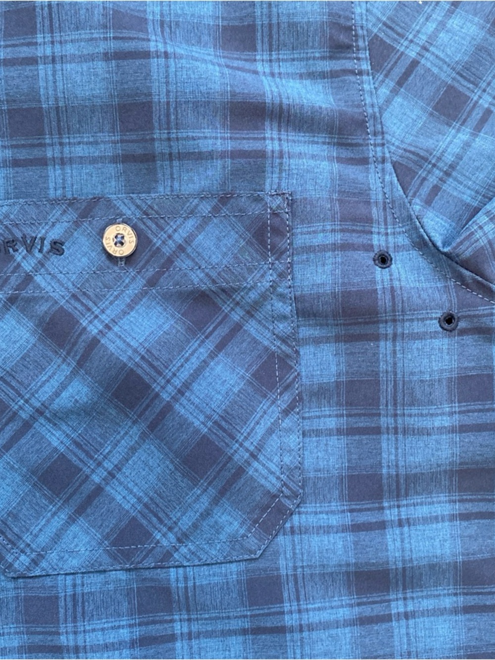 Lot 2 ORVIS Tech Work Shirt Mens Large Button Up Short Sleeve Polyester - Picture 15 of 15